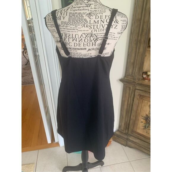 Lands End Tankini Top Dress Crossover Black - Picture 2 of 9